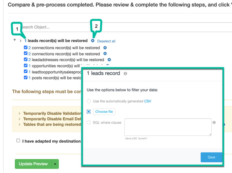 Recover for Dynamics 365 Common Errors & Warnings OwnBackup Knowledge