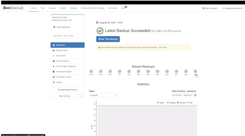 Download backuped log files